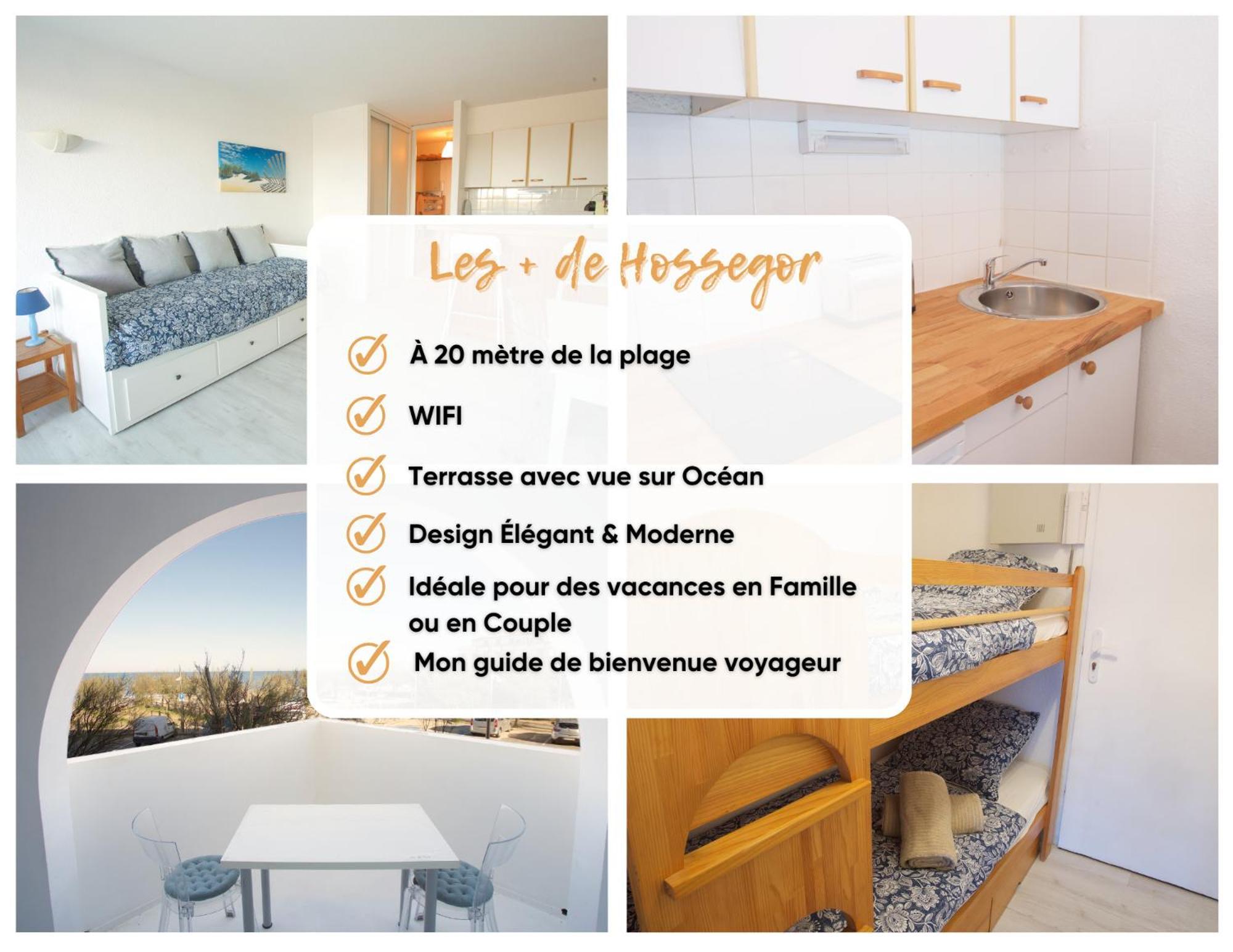 Hossegor - Vue Ocean - Plage - Couple - Enfant Apartamento Soorts-Hossegor Exterior foto